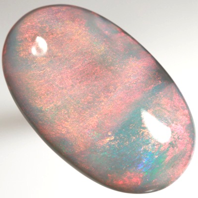 SOLID SEMI BLACK OPAL Huge opal with bright crispy bright red over blue. SEE VIDEO